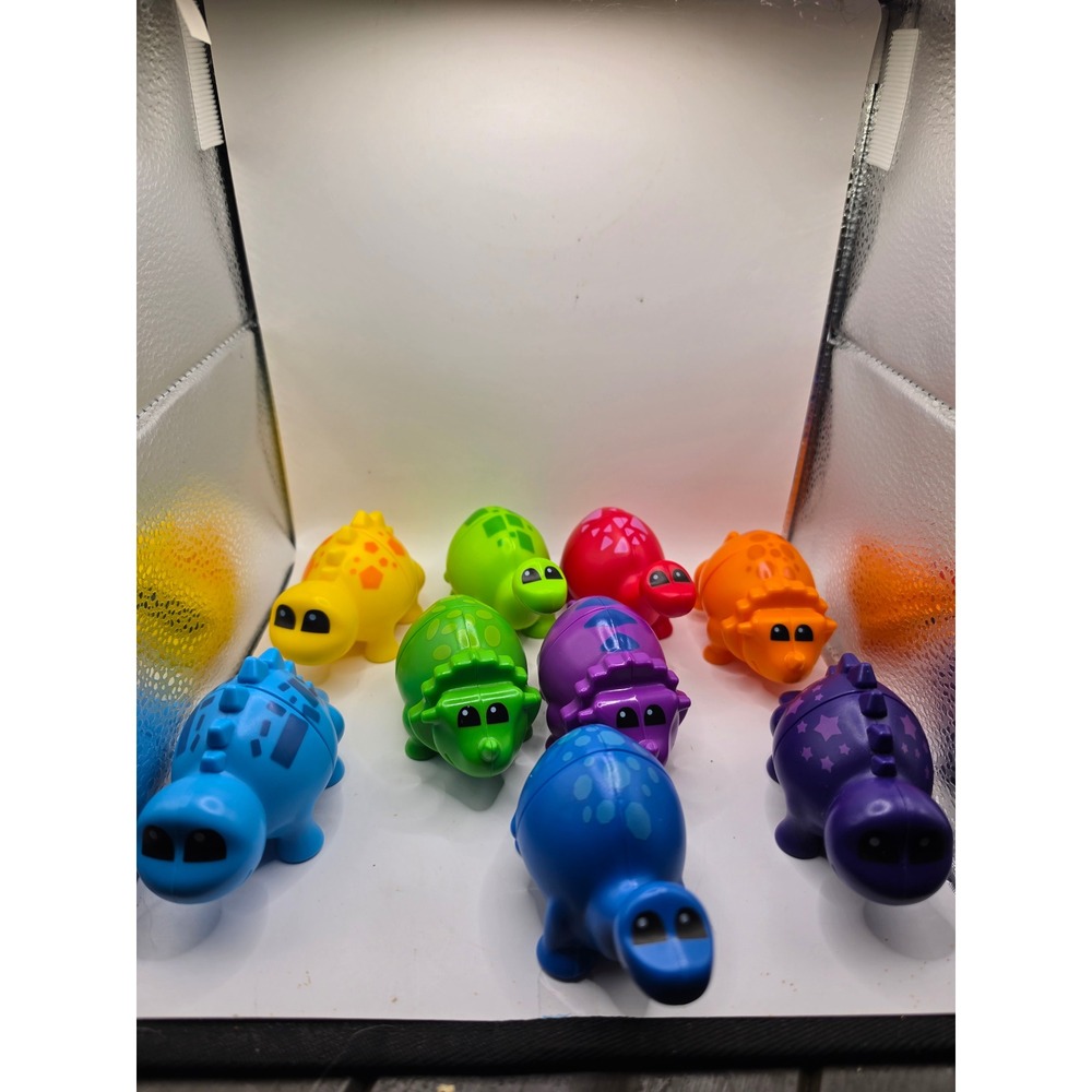 Learning Resources Snap-n-Learn Rainbow Dinosaurs 10 Piece Set Mixed Colors Toy